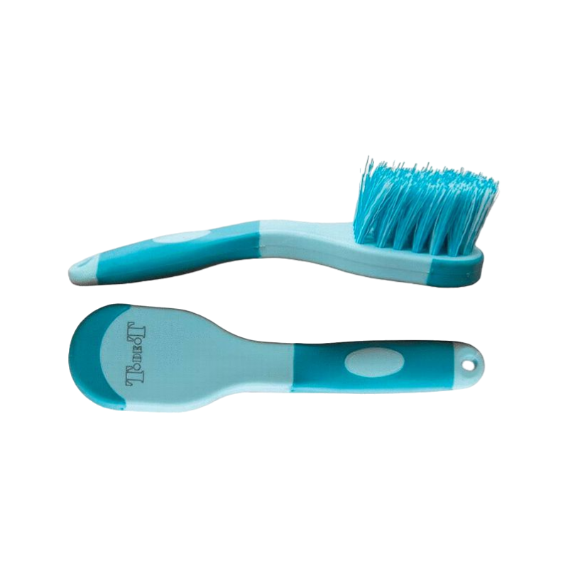 TdeT - Brosse à pieds bicolore turquoise/bleu ciel | - Ohlala
