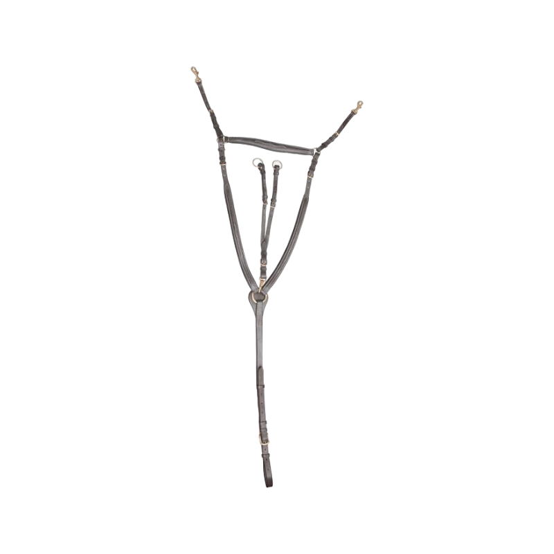 TdeT - Collier de chasse doublé à pont havane foncé | - Ohlala