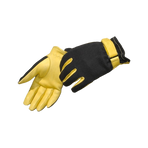 TdeT - Mesh en suède handschoenen goud | - Ohlala