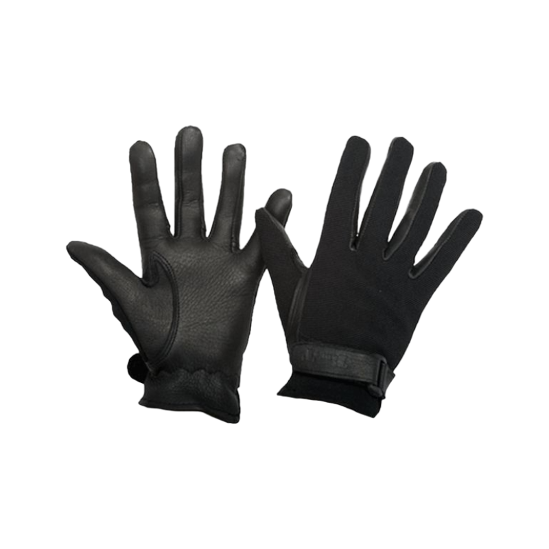 TdeT - Gants maille et daim noir | - Ohlala