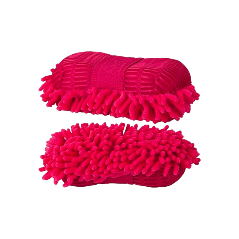 TdeT - Éponge mesh et micro-fibre fuchsia | - Ohlala