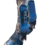 TdeT - Open beenbeschermers Design marineblauw x2 | - Ohlala