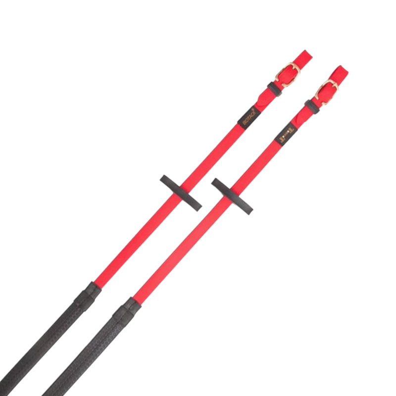 TdeT - Biotack® rubberen teugels rood | - Ohlala