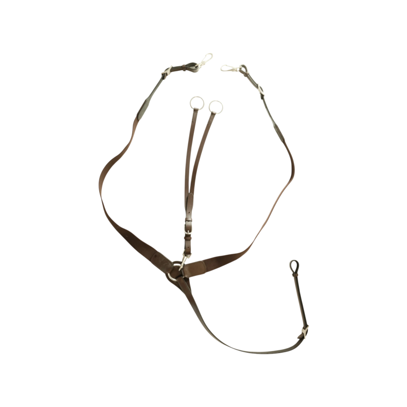 TdeT - Collier de chasse élastique havane foncé