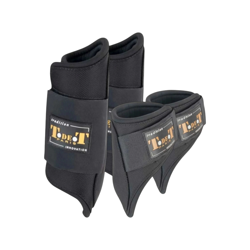TdeT - Set guêtres et protège-boulets auto-moulants fermés Cordura noir