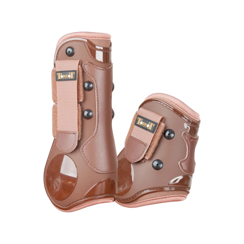 TdeT - Set guêtres et protège-boulets coque et cuir marron