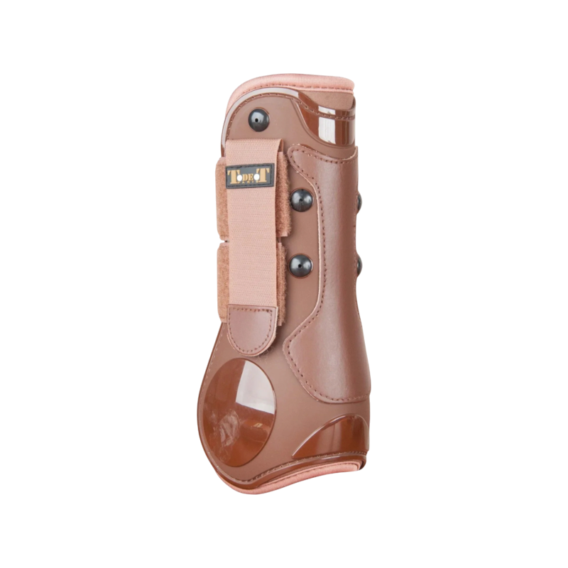 TdeT - Set guêtres et protège-boulets coque et cuir marron