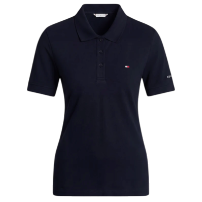 Tommy Hilfiger Equestrian - Polo manches courtes femme TH Equestrian desert sky