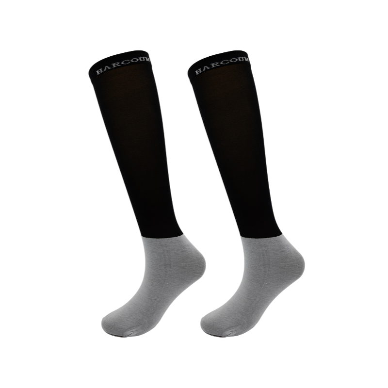 Harcour - Chaussettes Rider Vaya noir/ vigne (x2)