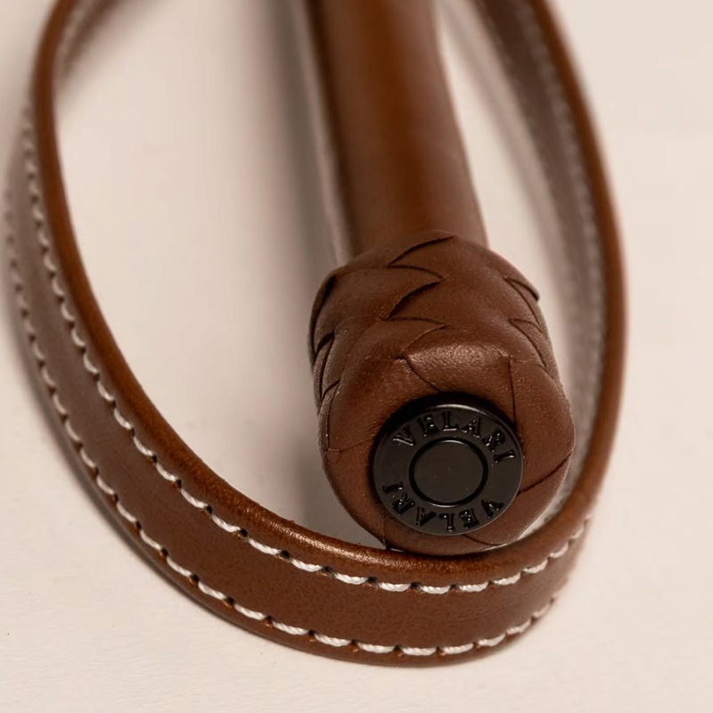 Velari - Cravache Classy cuir lisse marron