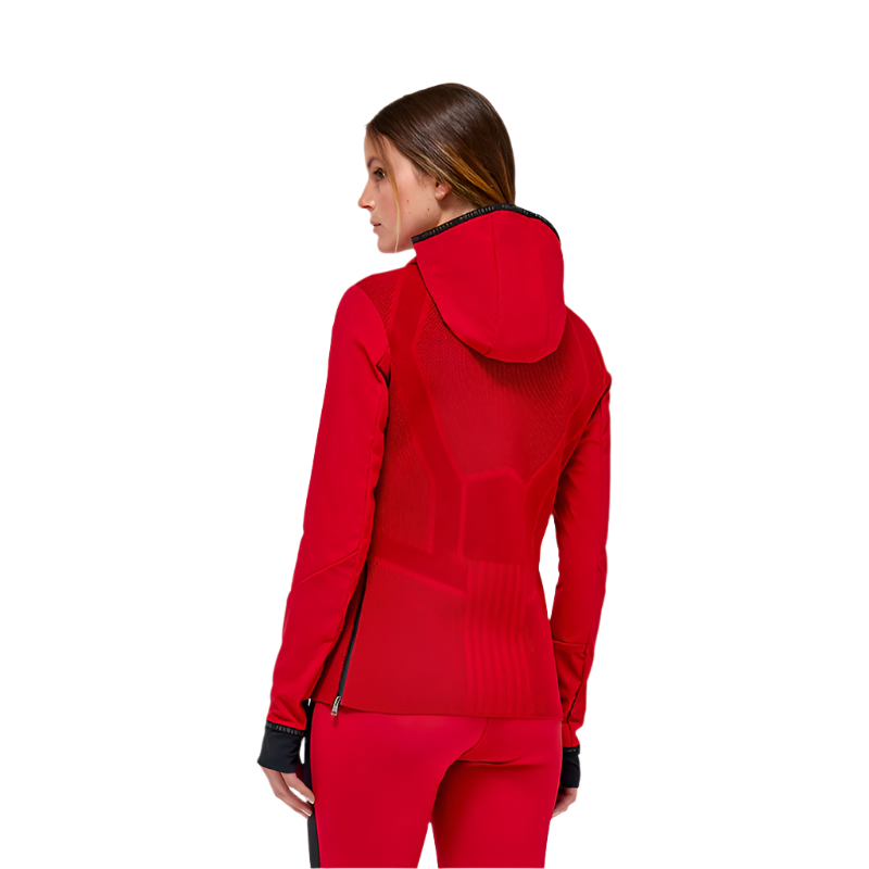 Cavalleria Toscana - Coupe-vent softshell femme rouge coquelicot | - Ohlala
