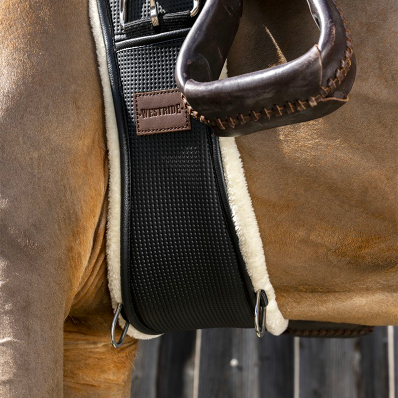 Westride - Sangle western soft mouton synthétique noir | - Ohlala