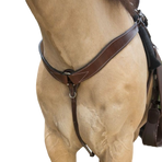 Westride - Collier de chasse Western Westride surpiqué havane | - Ohlala