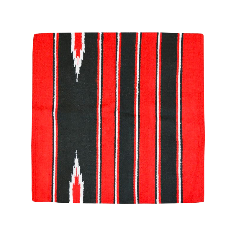 Westride - Tapis navajo coton/ acrylique rouge/ noir | - Ohlala