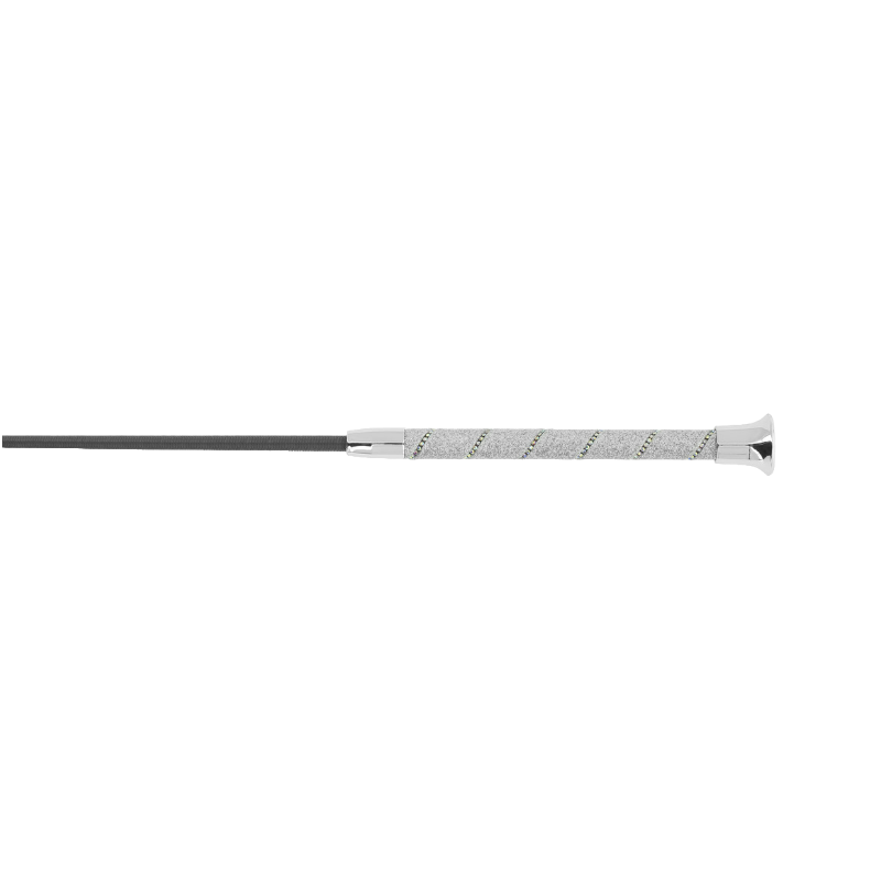 Whip&Go - Cravache Strassy argent | - Ohlala