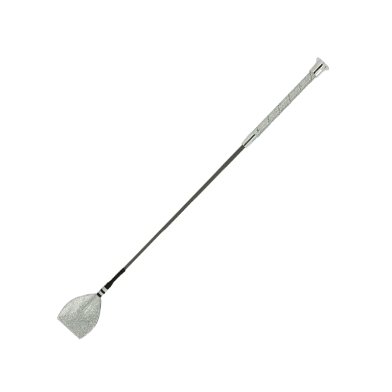 Whip&Go - Cravache Strassy argent | - Ohlala