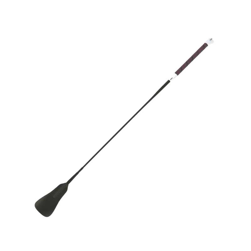 Whip&Go - Cravache Soft picot noir/ rose