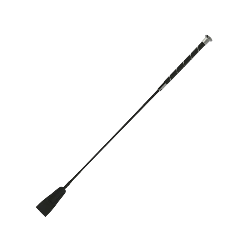 Whip&Go - Cravache insert strass noir