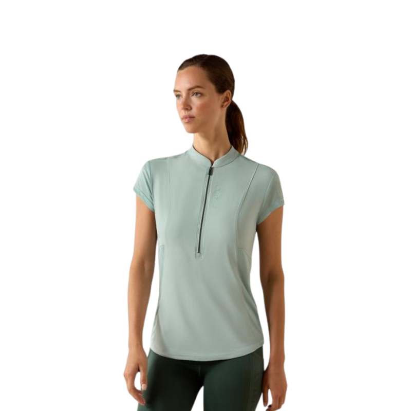 Baselayer zippé femme Breathe blue surf