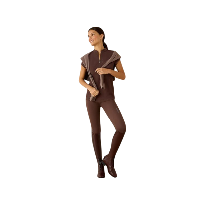 Baselayer zippé femme Breathe pommel brown