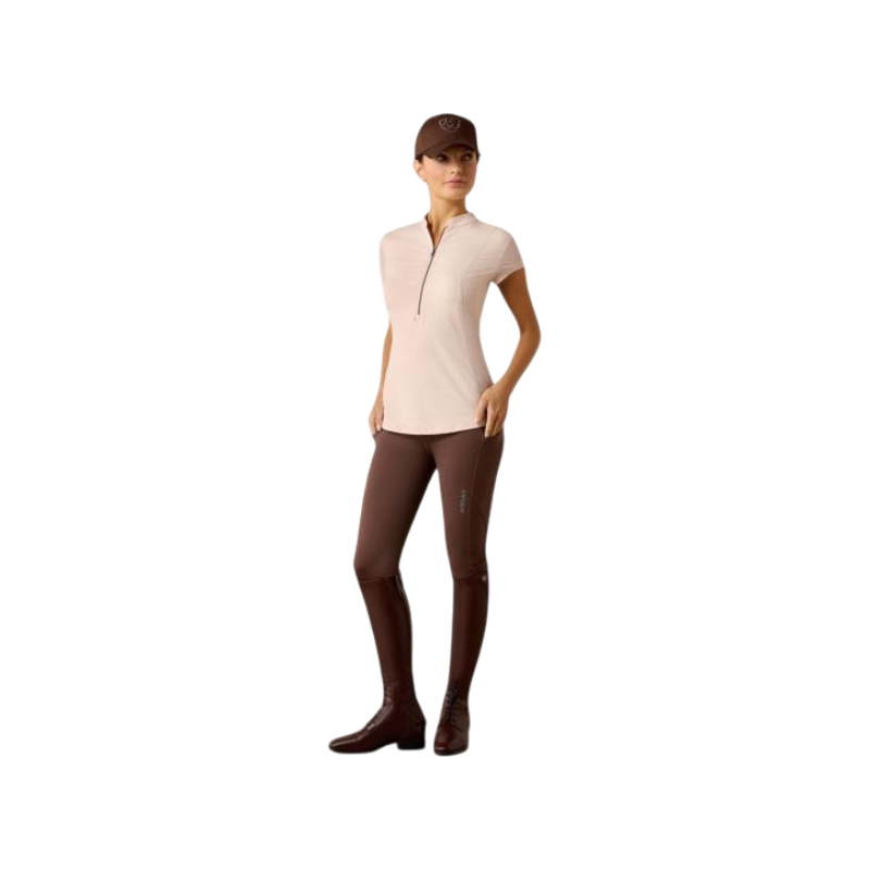 Baselayer zippé femme Breathe sepia rose