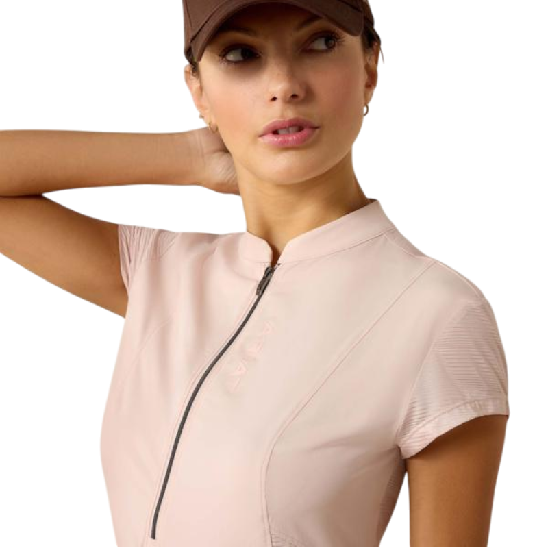 Baselayer zippé femme Breathe sepia rose