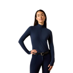 Baselayer zippé femme SolVeil navy eclipse