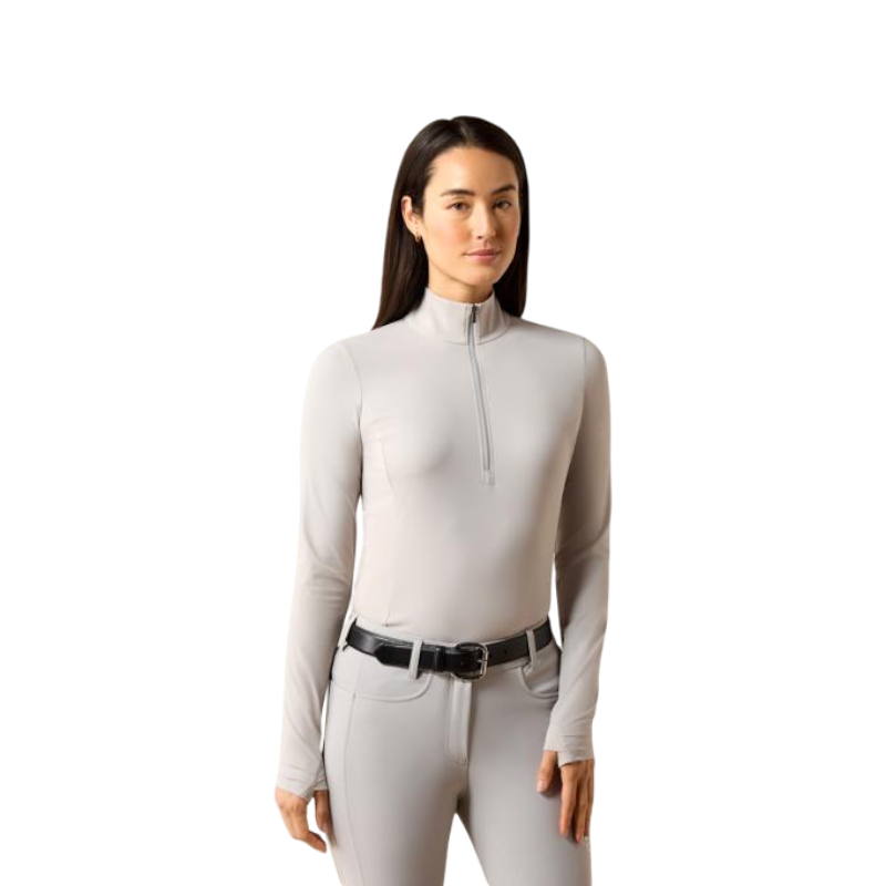 Baselayer zippé femme SolVeil show grey
