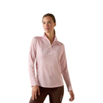 Baselayer zippé femme Sunstopper 3.0 sepia rose horse park