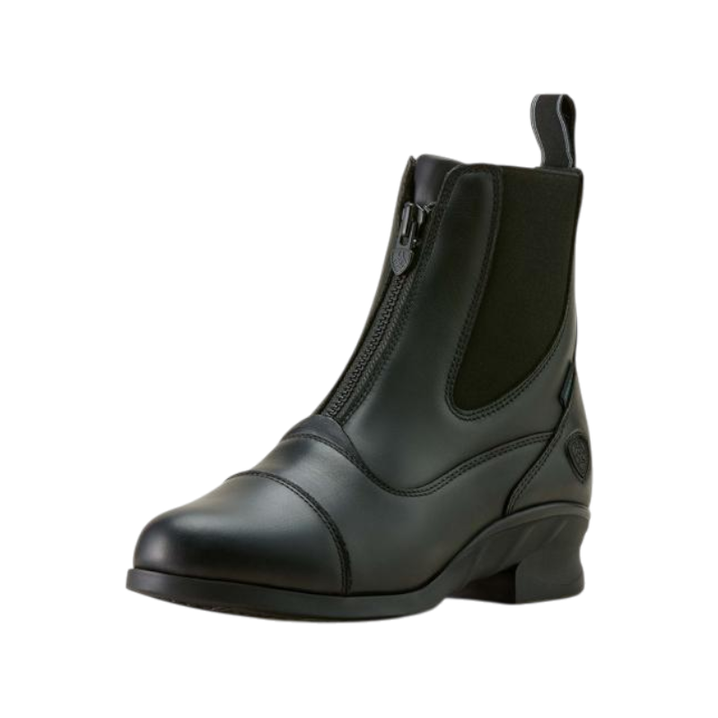 Boots d'équitation imperméables zippées femme Heritage noir