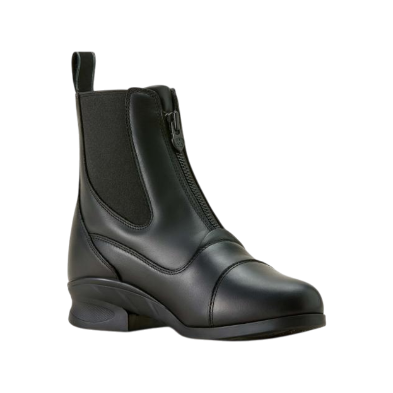 Boots d'équitation imperméables zippées femme Heritage noir