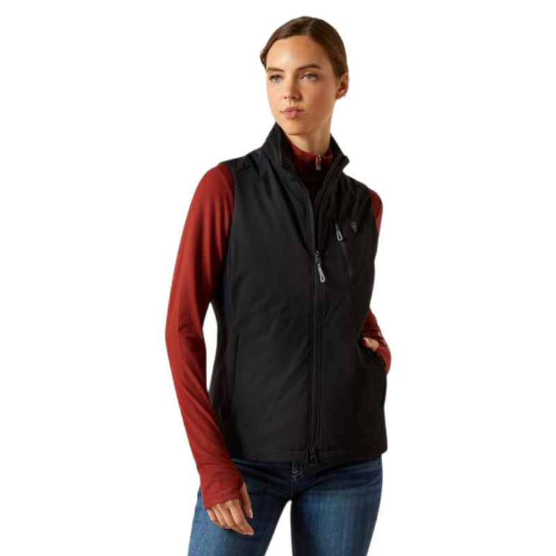 Gilet coupe-vent stretch femme Rion noir