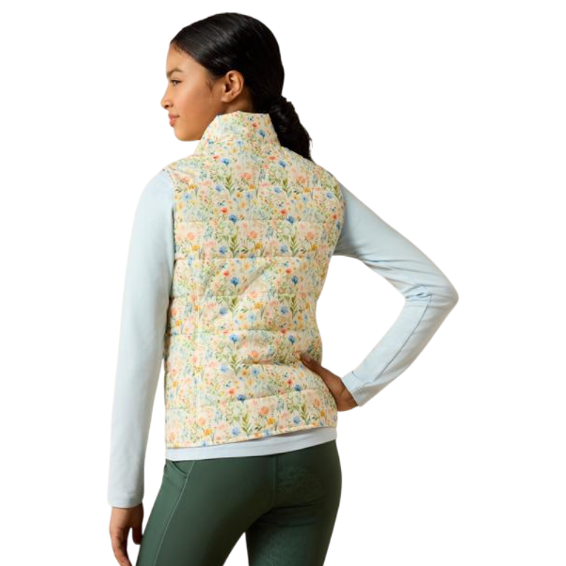 Gilet matelassé réversible enfant Bella horse in flowers