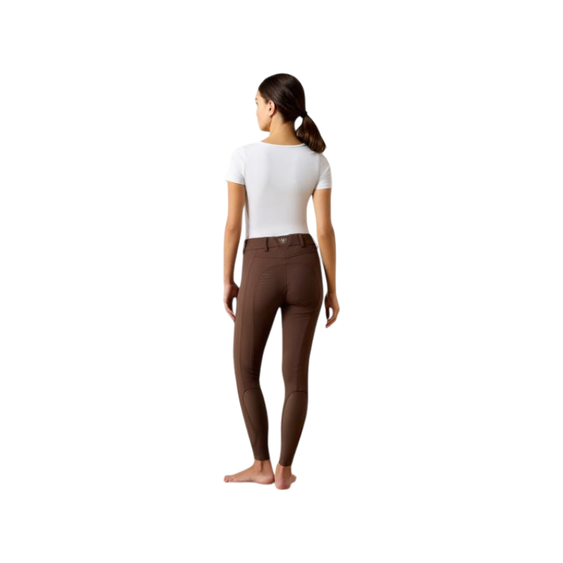 Pantalon d'équitation femme Tri Factor NT pommel brown full grip