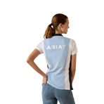 Polo enfant Taryn starlight blue/ heather grey