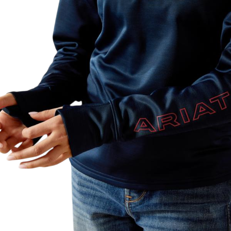 Pull zippé enfant Team EQ marine