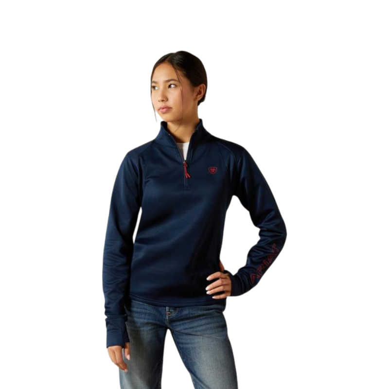 Pull zippé enfant Team EQ marine