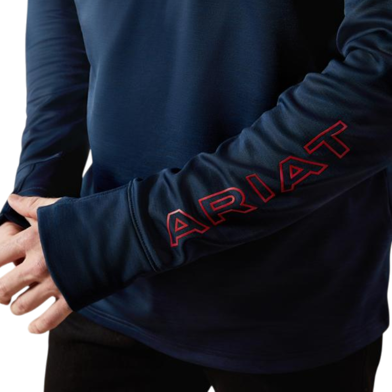 Pull zippé homme Team EQ marine