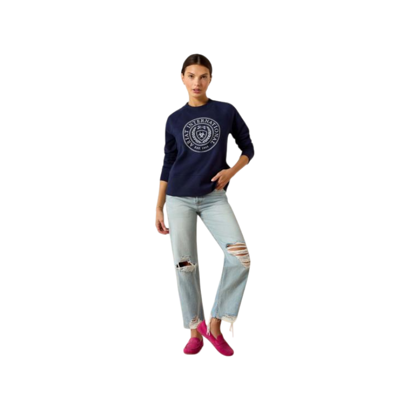 Sweat-shirt femme Martine navyt