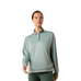 Sweat-shirt zippé femme Breathe chinese green