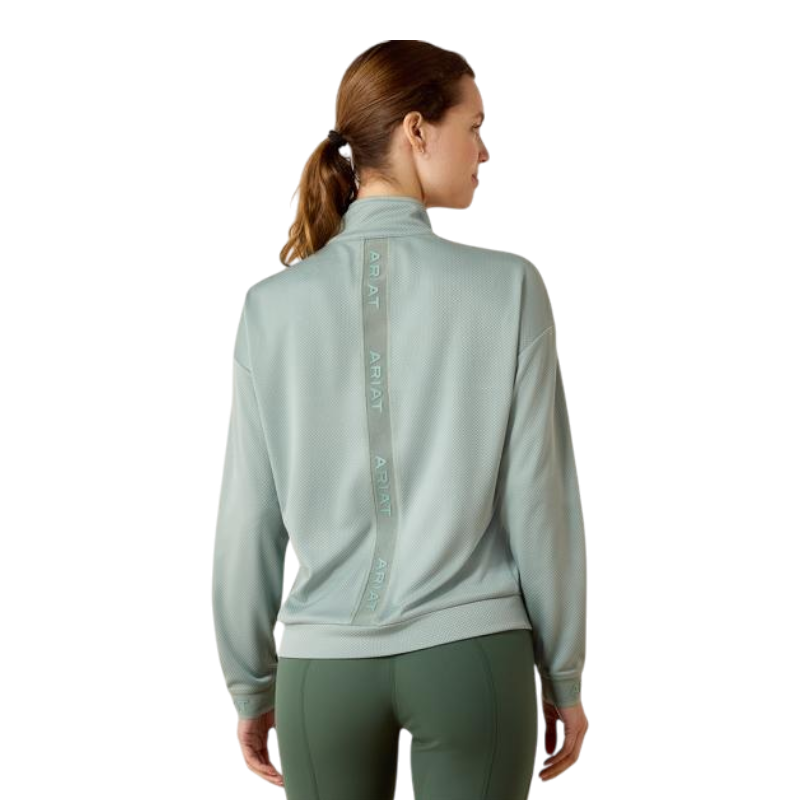 Sweat-shirt zippé femme Breathe chinese green