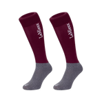 LeMieux - Chaussettes d'équitation bordeaux (x2) | - Ohlala