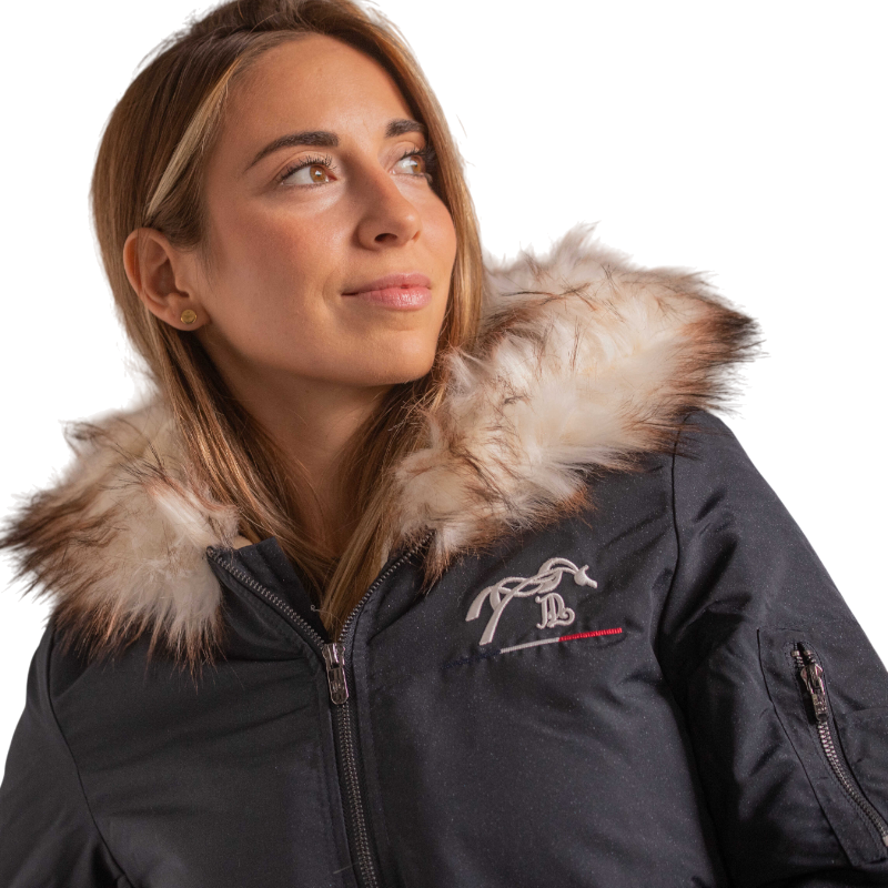 Pénélope - Bombers femme Lyon noir glitter