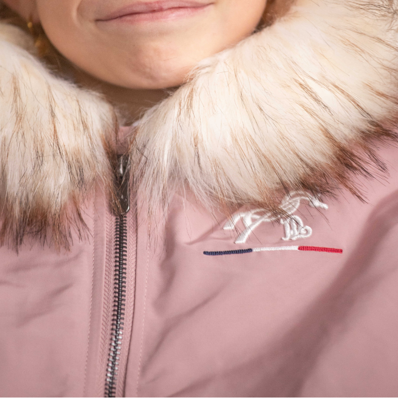 Eden by Pénélope - Bombers à capuche enfant Lyon rose poudré