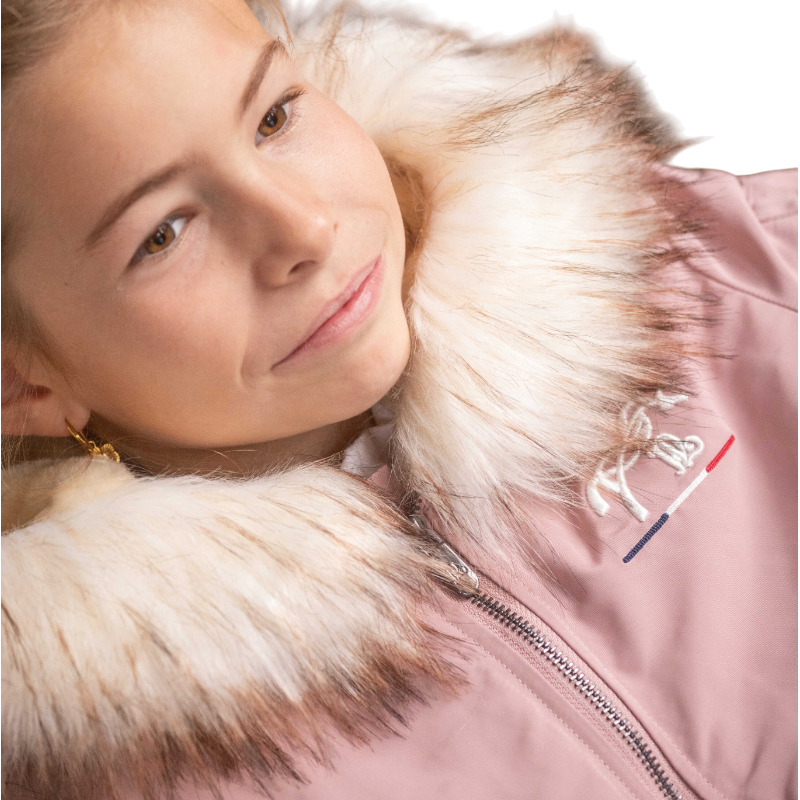 Eden by Pénélope - Bombers à capuche enfant Lyon rose poudré