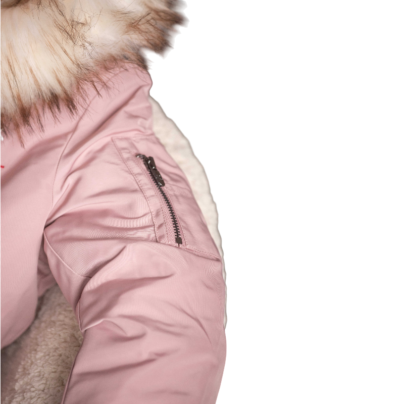 Eden by Pénélope - Bombers à capuche enfant Lyon rose poudré