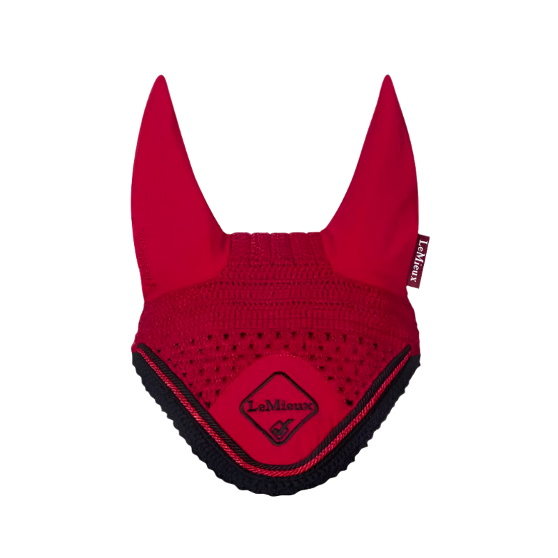 Bonnet D'oreilles (fly Veil) Rouge Chili Lemieux - Taille Large, Très Bon état D'occasion