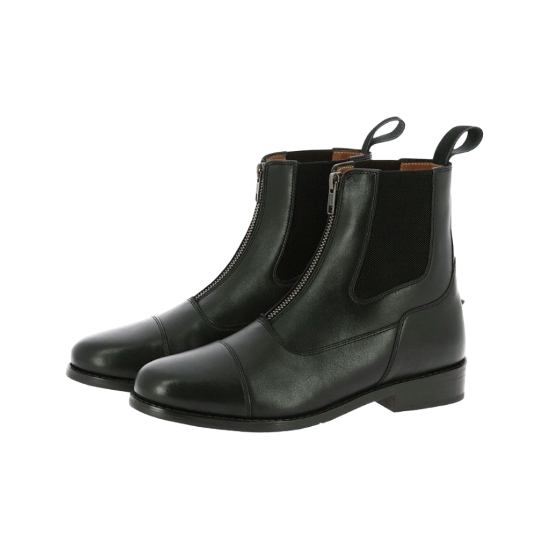 Equithème - Boots Dauville à zip noir | - Ohlala