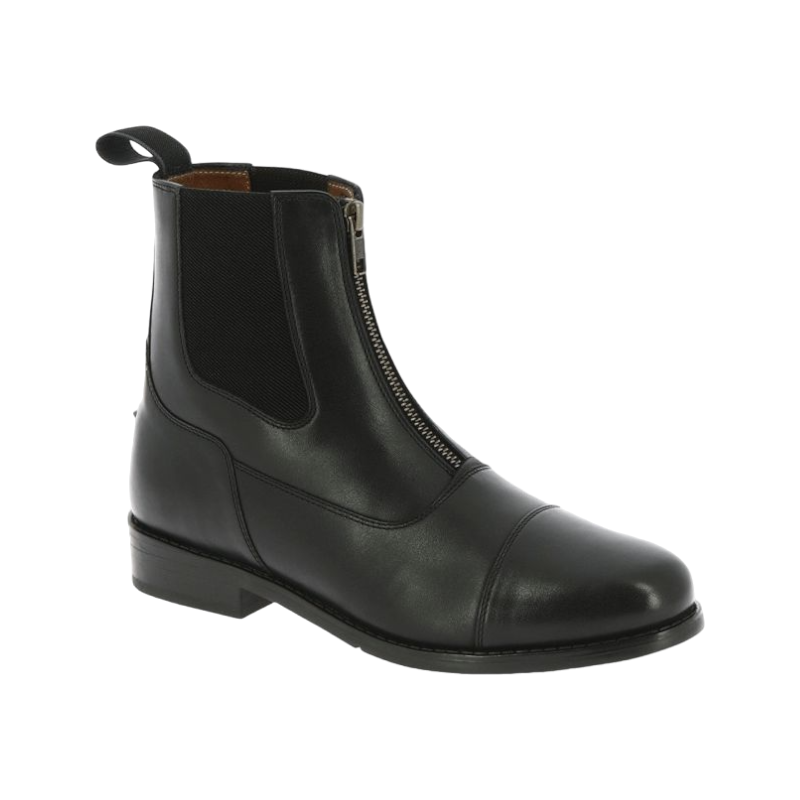 Equithème - Boots Dauville à zip noir | - Ohlala