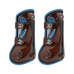 Veredus - Open Carbon Gel Vento Color Edition beenbeschermers Bruin/ Blauw x2 | - Ohlala